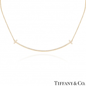 Tiffany & Co. Yellow Gold Diamond Smile Pendant Tiffany & Co. Yellow Gold Diamond Smile Pendant